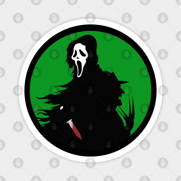 Wes Craven Icons - Ghostface & Freddy - Green Magnet by JorisLAQ